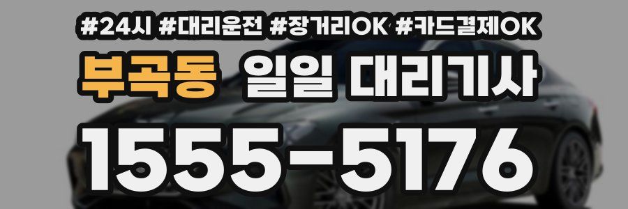 부곡동 일일 대리기사