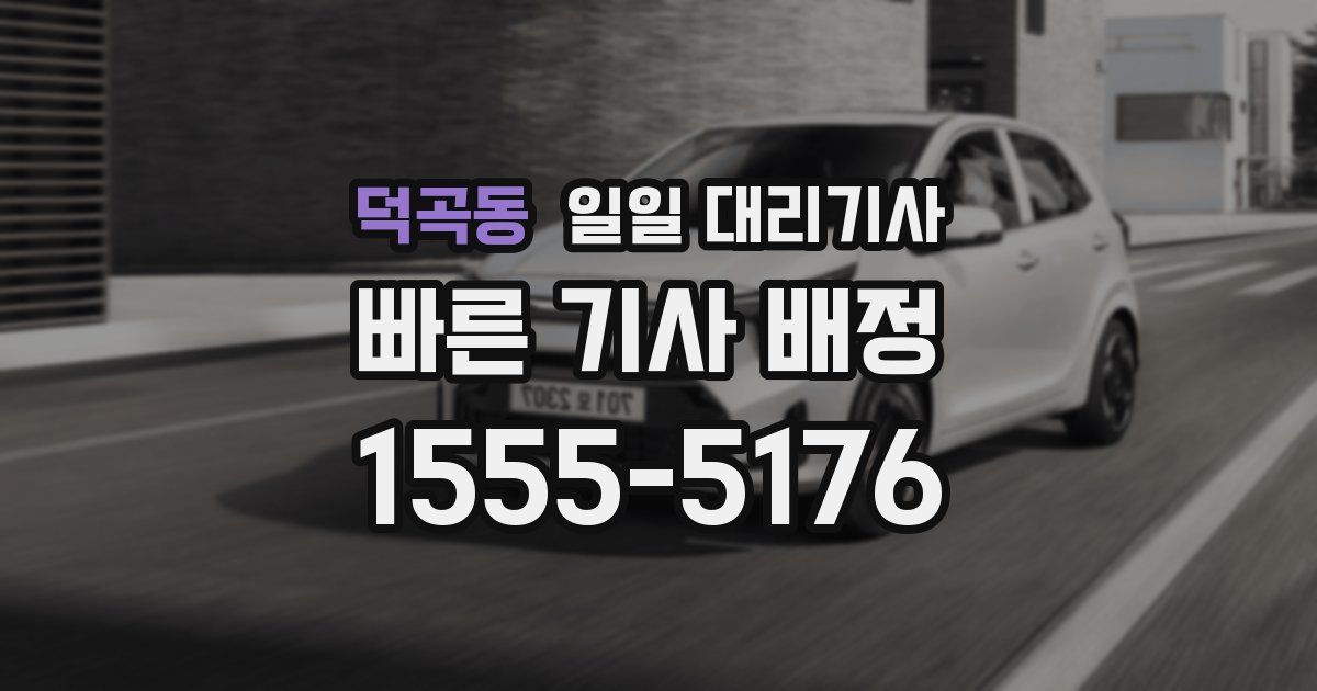 덕곡동 일일 대리기사