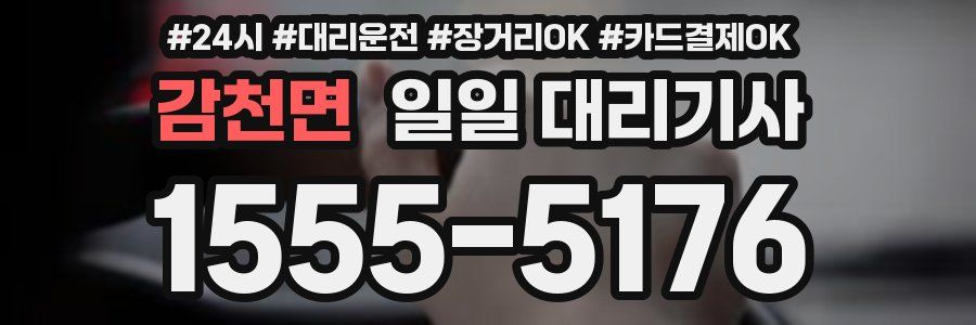 감천면 일일 대리기사