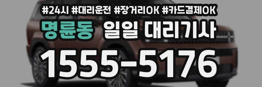 명륜동 일일 대리기사
