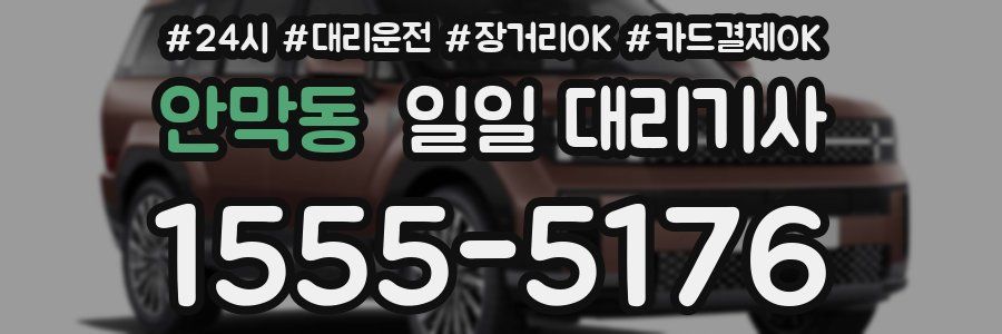 안막동 일일 대리기사