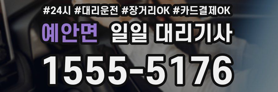 예안면 일일 대리기사