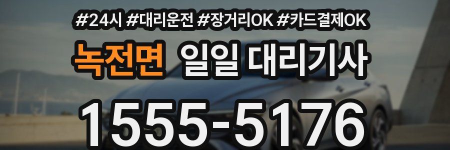 녹전면 일일 대리기사