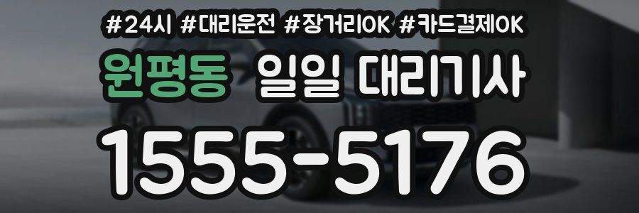 원평동 일일 대리기사