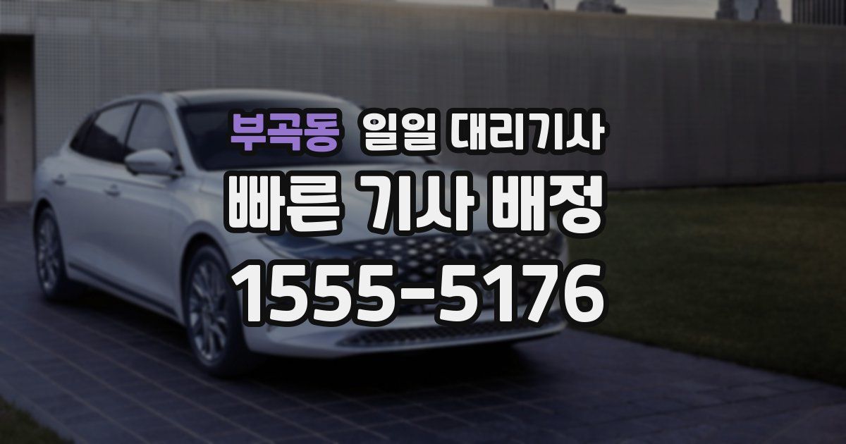 부곡동 일일 대리기사