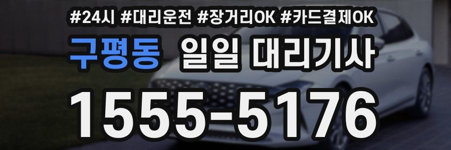구평동 일일 대리기사