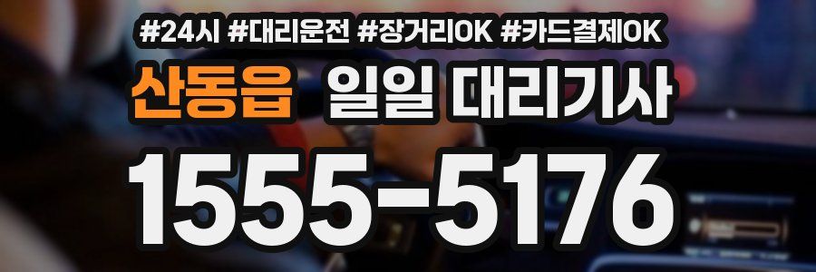 산동읍 일일 대리기사