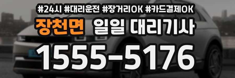 장천면 일일 대리기사