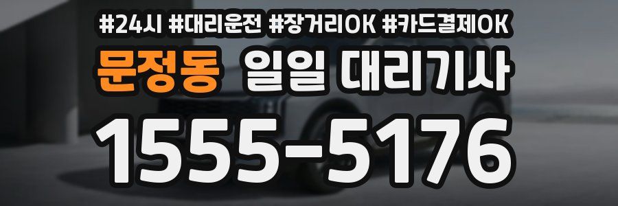 문정동 일일 대리기사