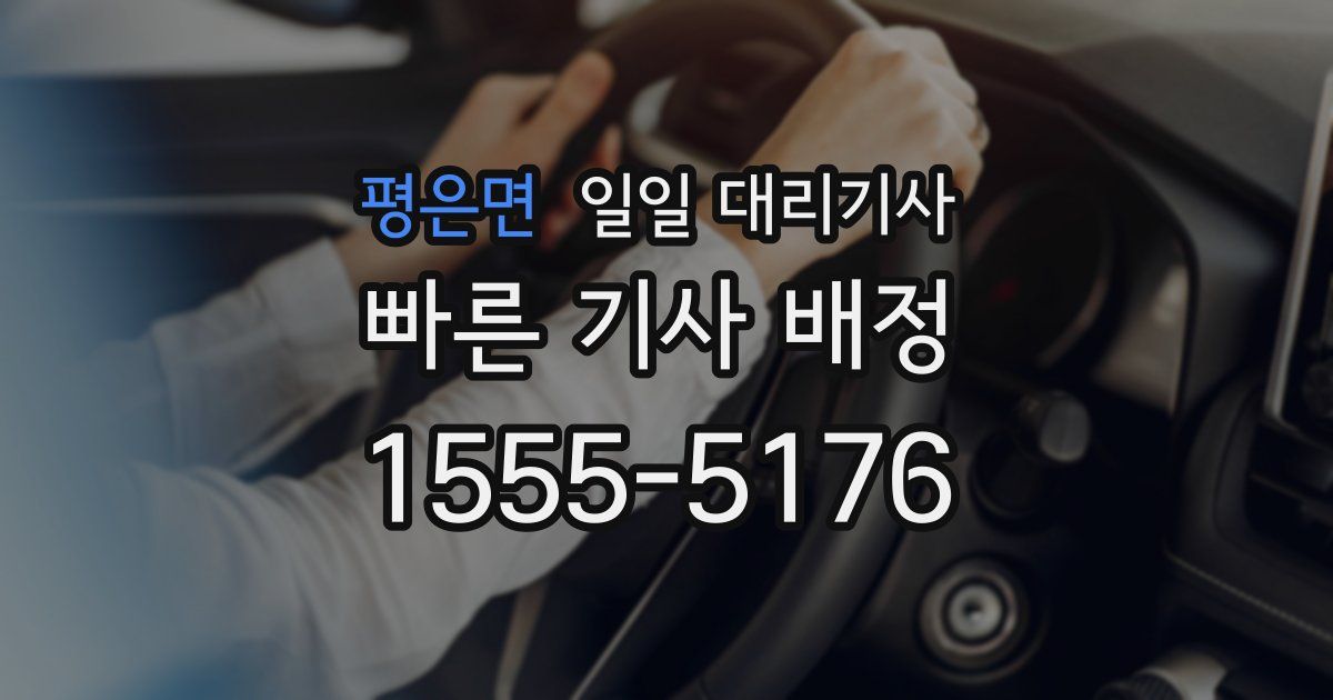 평은면 일일 대리기사
