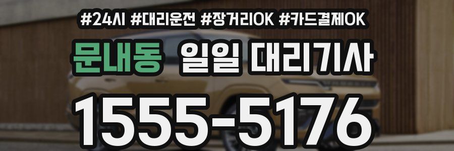 문내동 일일 대리기사
