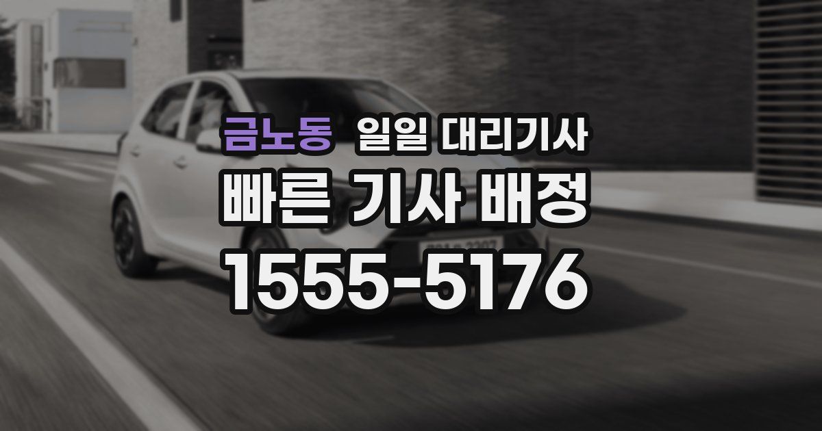 금노동 일일 대리기사