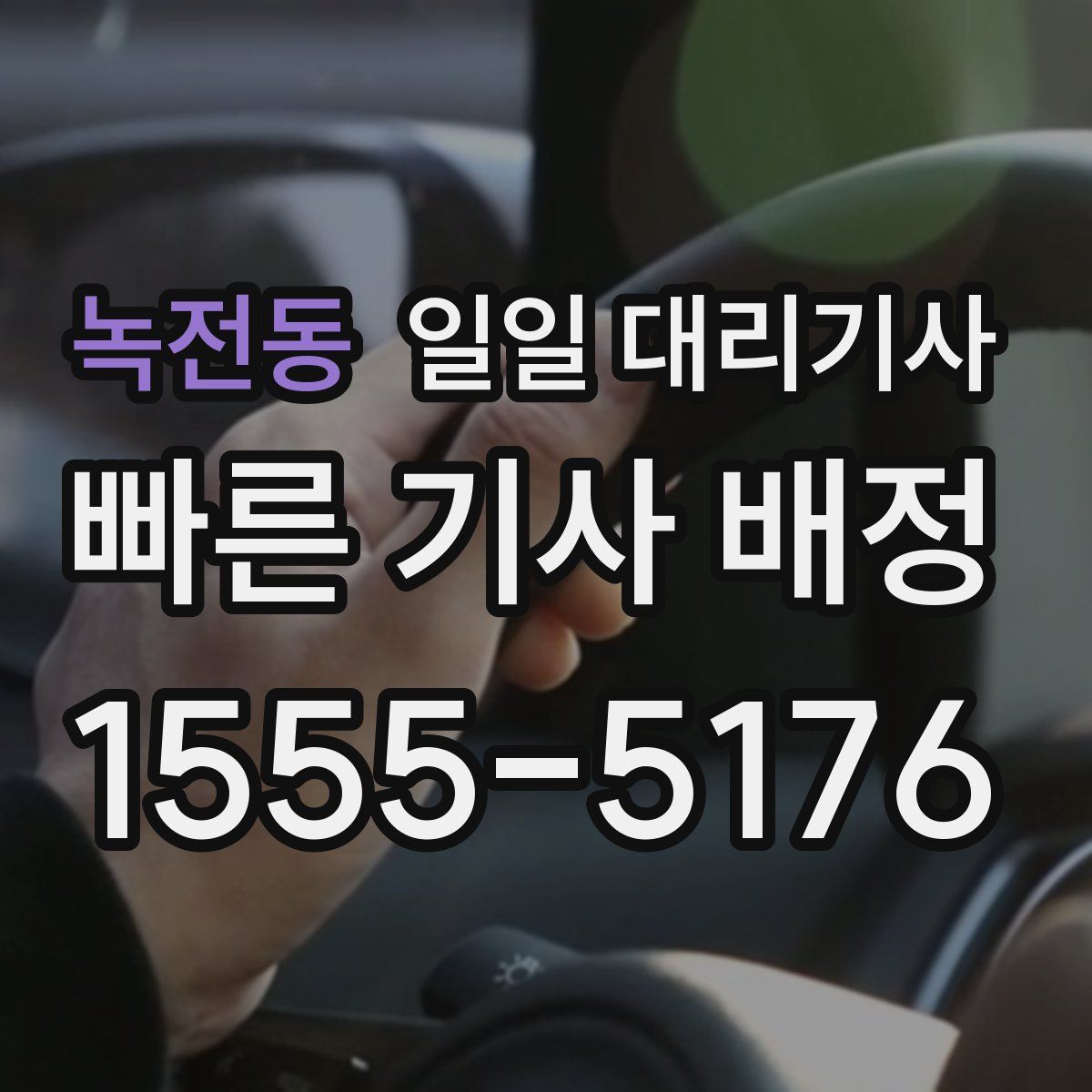 녹전동 일일 대리기사