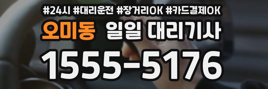 오미동 일일 대리기사