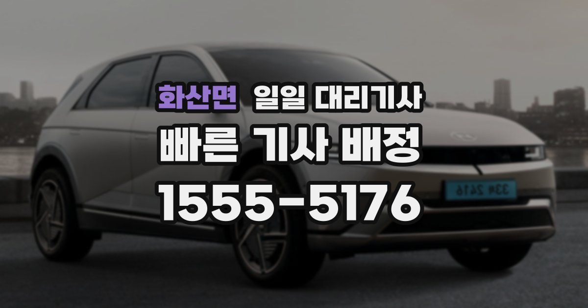 화산면 일일 대리기사