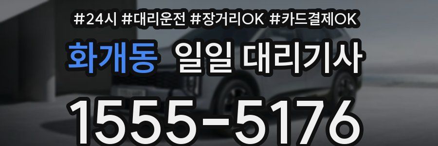 화개동 일일 대리기사