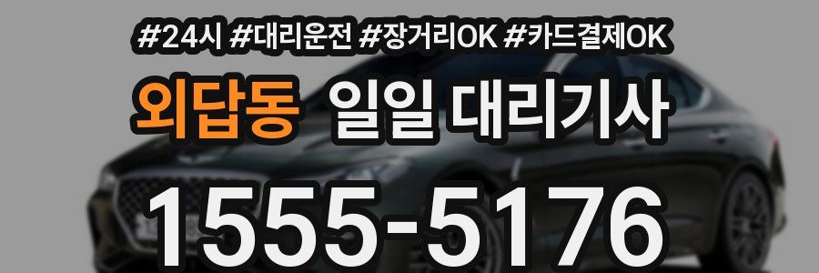 외답동 일일 대리기사