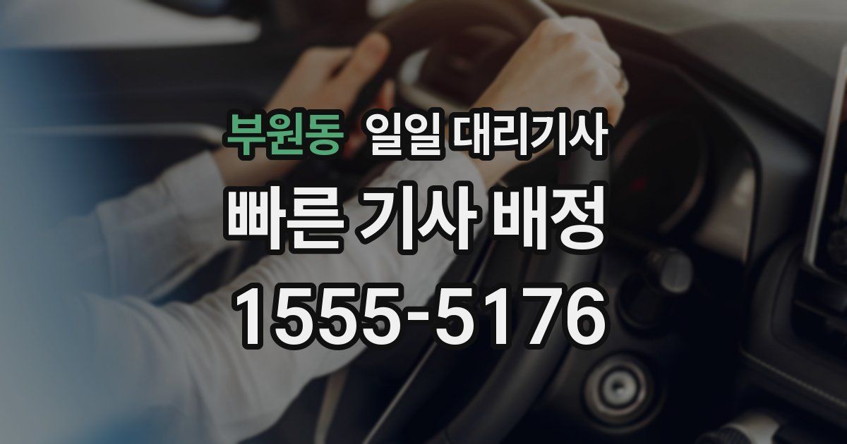 부원동 일일 대리기사