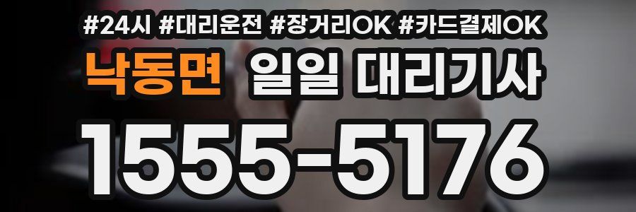 낙동면 일일 대리기사