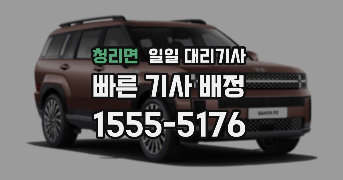 청리면 일일 대리기사