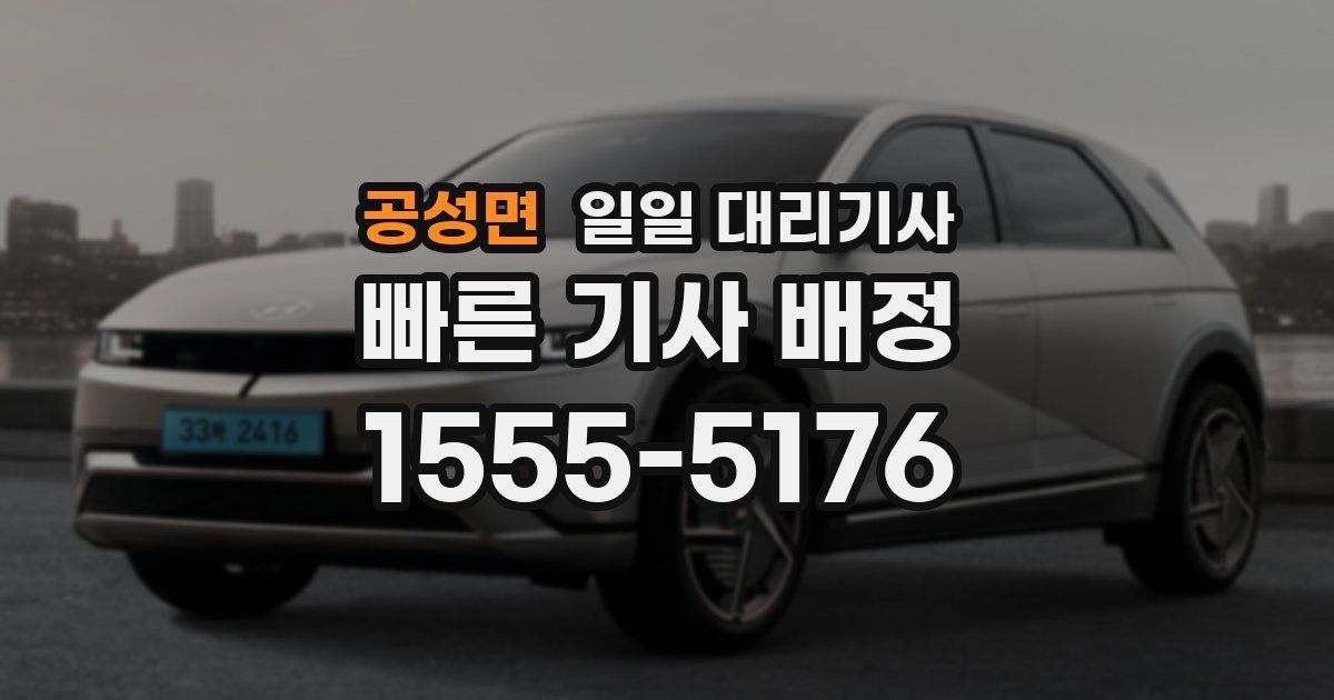 공성면 일일 대리기사