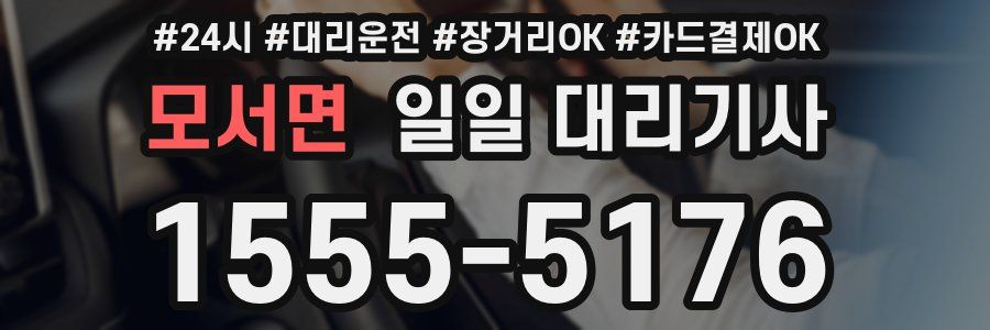 모서면 일일 대리기사
