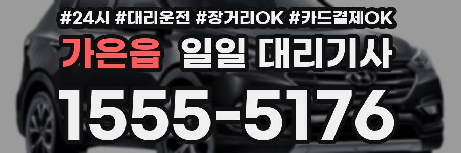 가은읍 일일 대리기사