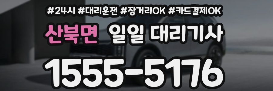 산북면 일일 대리기사