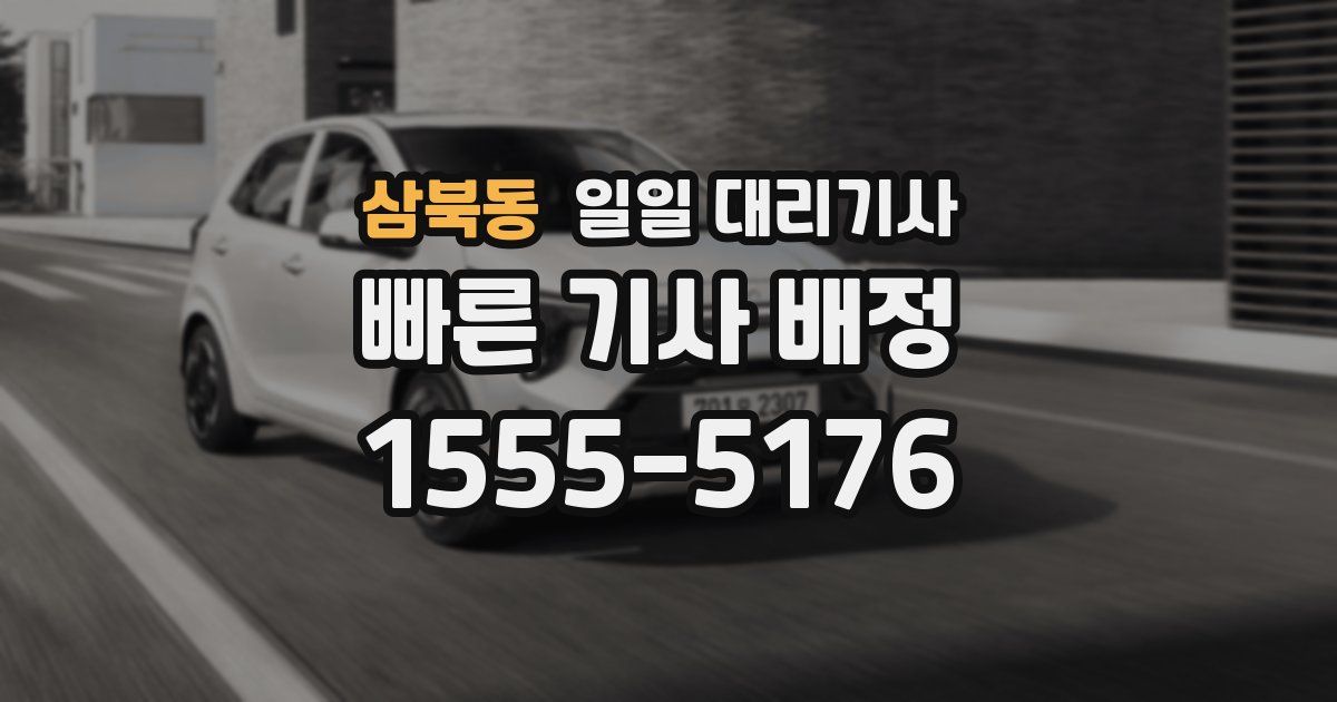 삼북동 일일 대리기사