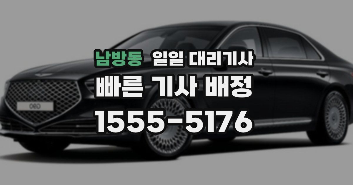 남방동 일일 대리기사