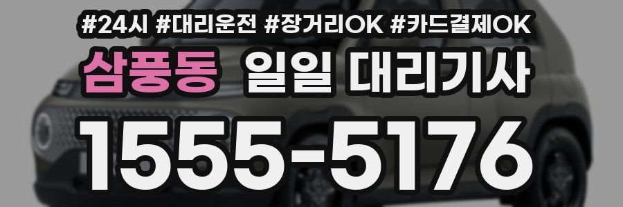 삼풍동 일일 대리기사