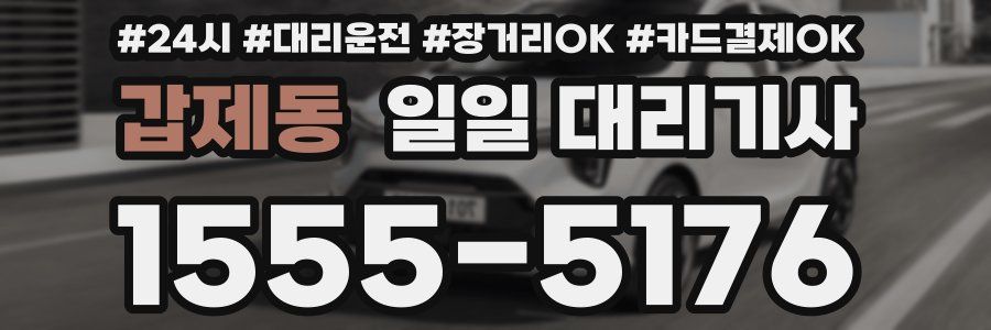 갑제동 일일 대리기사