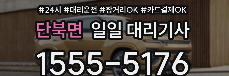 단북면 일일 대리기사