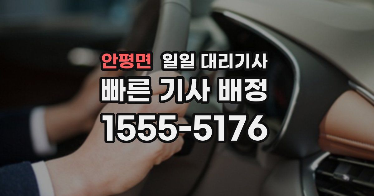 안평면 일일 대리기사