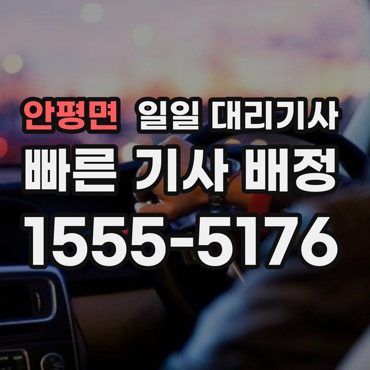 안평면 일일 대리기사