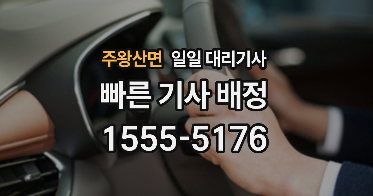 주왕산면 일일 대리기사