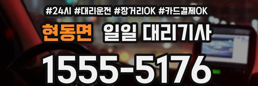 현동면 일일 대리기사