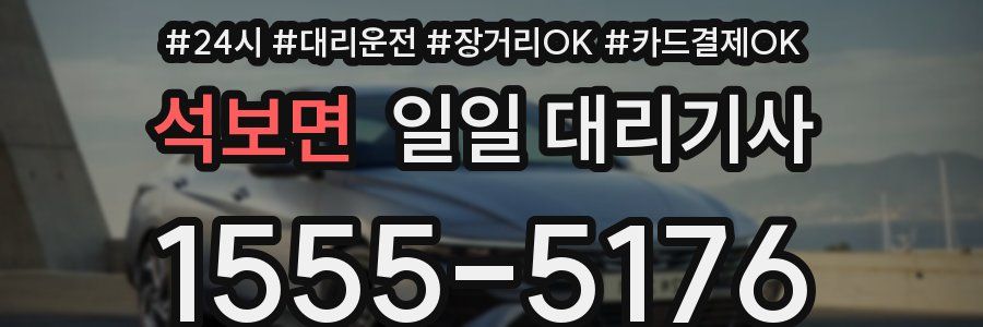 석보면 일일 대리기사