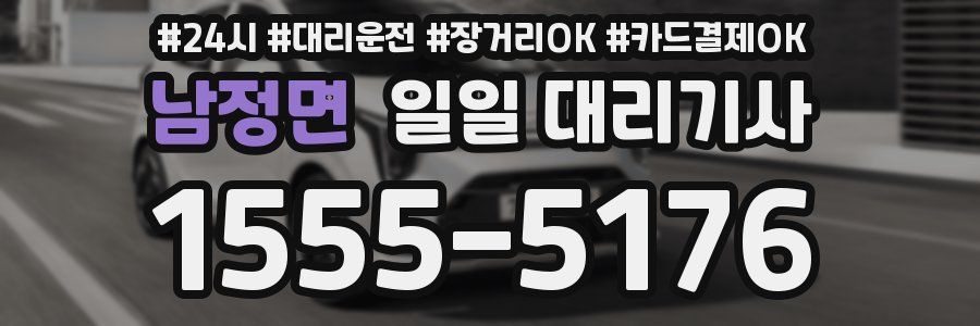 남정면 일일 대리기사