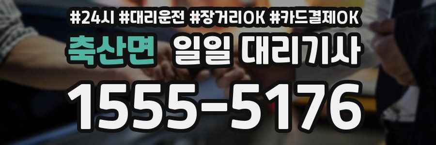 축산면 일일 대리기사