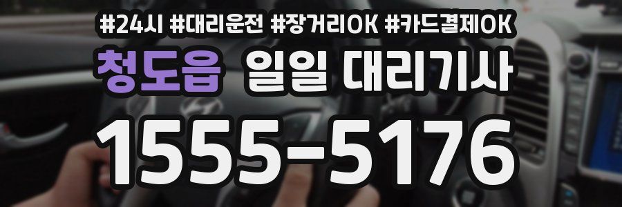 청도읍 일일 대리기사