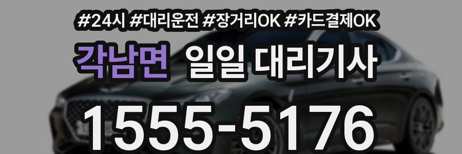 각남면 일일 대리기사