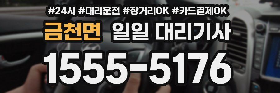 금천면 일일 대리기사