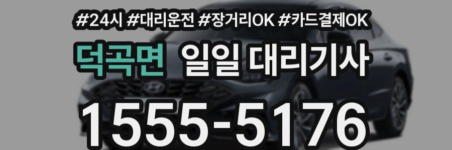 덕곡면 일일 대리기사