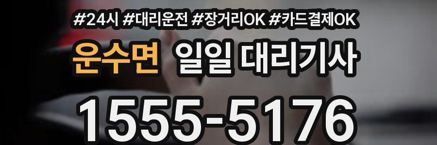 운수면 일일 대리기사