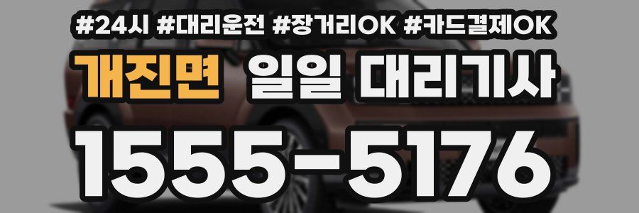 개진면 일일 대리기사