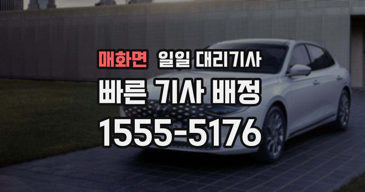매화면 일일 대리기사