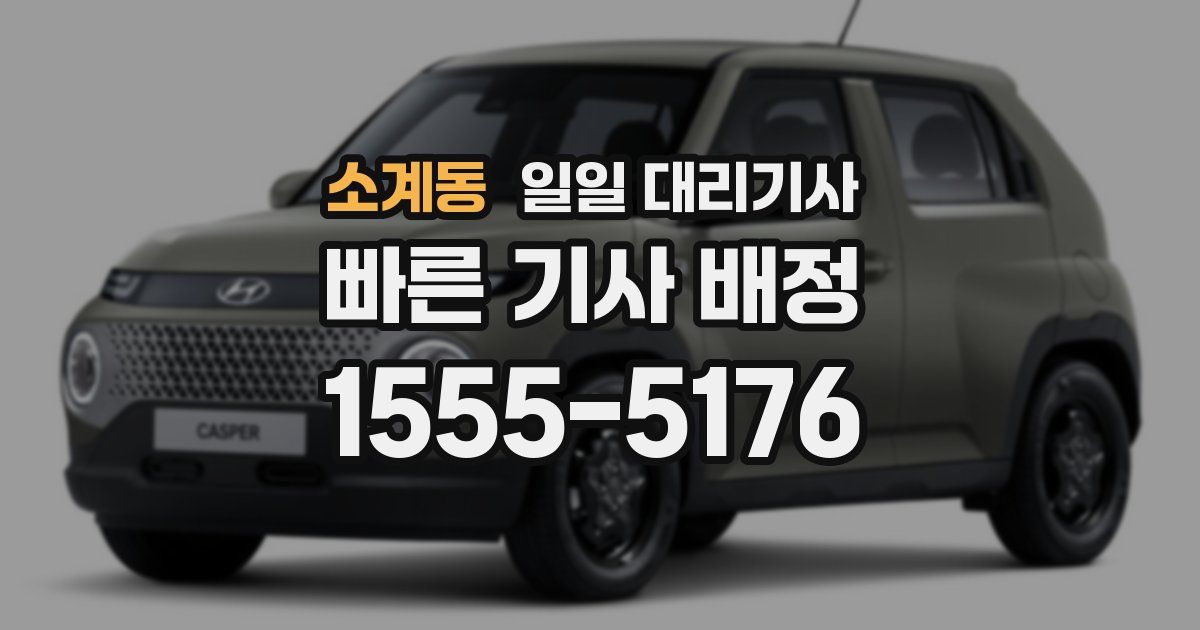 소계동 일일 대리기사