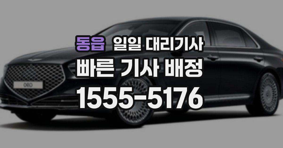 동읍 일일 대리기사