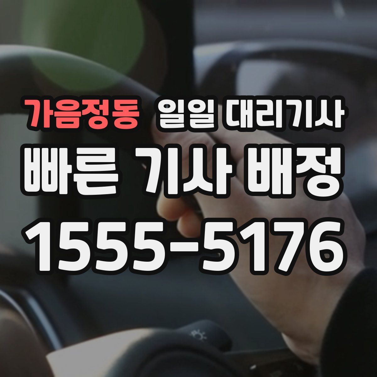 가음정동 일일 대리기사